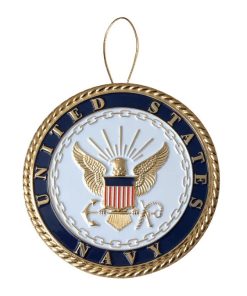 Navy Christmas Ornament